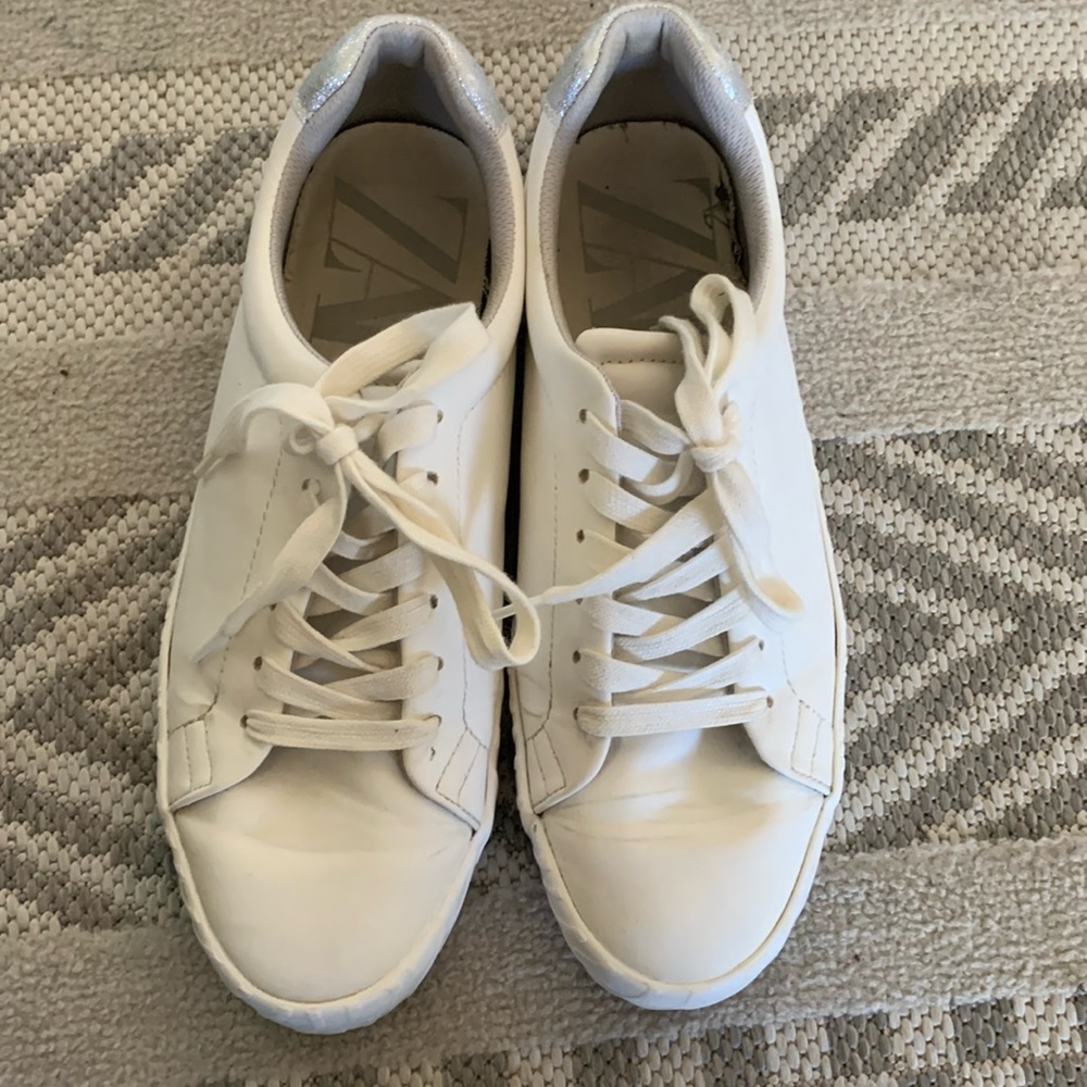 White Zara sneakers